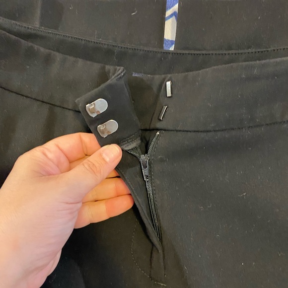 💙👖BEAUTIFUL BLACK ANNE KLEIN DRESS PANTS👖💙6 5/6 28 EUC 4 POCKET TROUSERS - Picture 9 of 16
